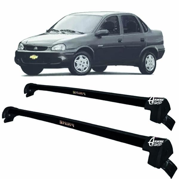 Imagem de Rack Teto Aluminio Prime GM Corsa Sedan 94/ 08 Preto PR120