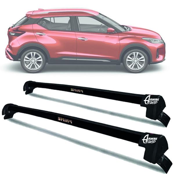 Imagem de Rack Teto Aluminio Prime Nissan Kicks 16 até 19 Preto PR164