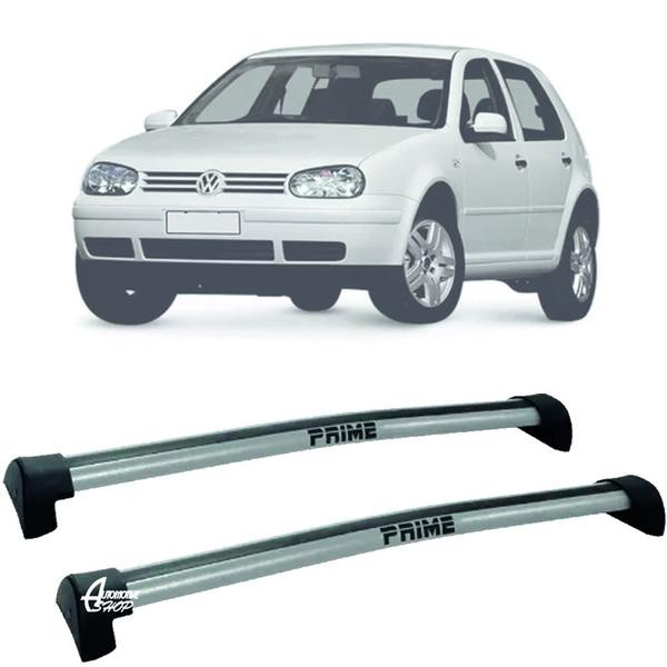 Imagem de Rack Teto Aluminio Prime VW Golf Sportline 06 14 Prata PR089