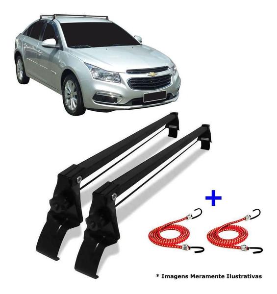 Imagem de Rack Teto Bagageiro + 2 Elasticos Cruze Sedan Ano 11/15