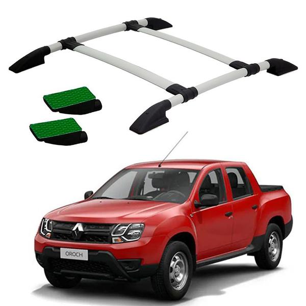 Rack Teto Bagageiro Oroch Express 2020 2021 2022 Prata Cola. - Solar Imagem de Rack Teto Bagageiro Oroch Express 2020 2021 2022 Prata Cola.