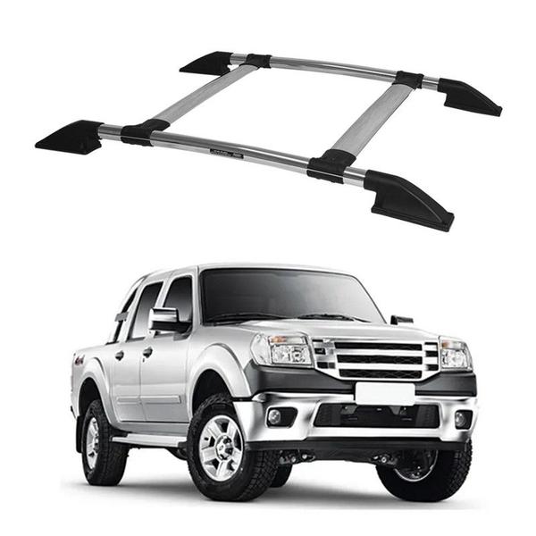 Rack Teto Bagageiro Ranger 2008 2009 2010 2011 2012 Cromado - CCF Imagem de Rack Teto Bagageiro Ranger 2008 2009 2010 2011 2012 Cromado
