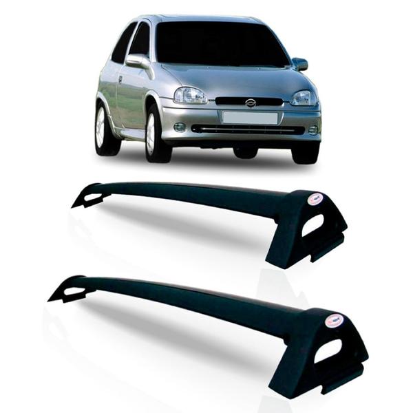 Rack Teto Corsa 1994 A 2002 Bagageiro Aluminio Preto - SP RACK Imagem de Rack Teto Corsa 1994 A 2002 Bagageiro Aluminio Preto