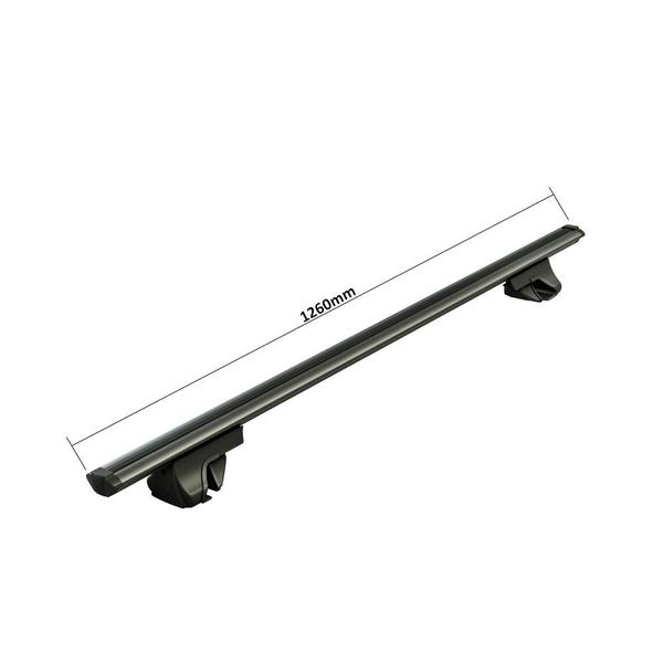 Imagem de Rack Teto Eros Aluminío Prata Longarina 1260mm Universal