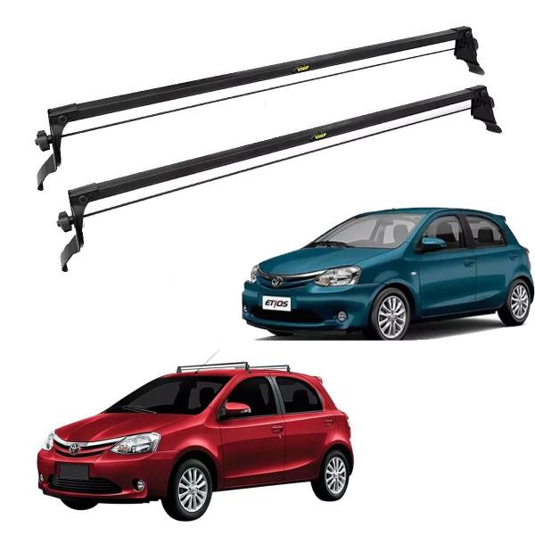 Imagem de Rack Teto Etios 2012 A 2021 Fixado Entre Portas Preto