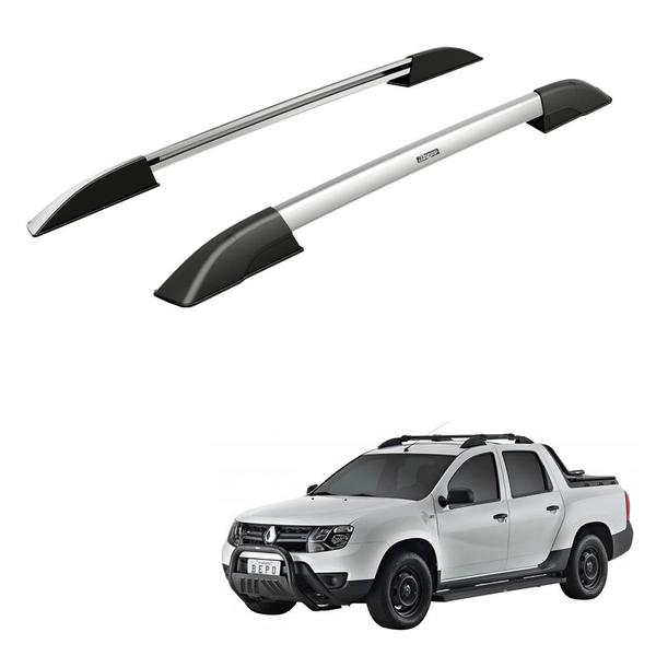 Rack Teto Longarina Duster Oroch 2021 2022 Alumínio Prata - Bepo Imagem de Rack Teto Longarina Duster Oroch 2021 2022 Alumínio Prata