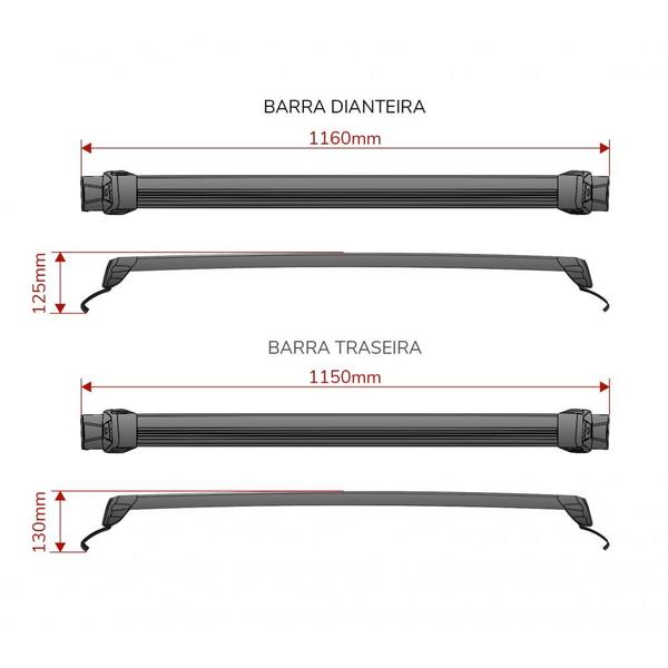 Imagem de Rack Teto Onix 2013 2014 2015 2016 2017 2018 2019 Adv.