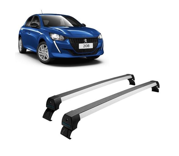 Imagem de Rack Teto Peugeot 208 a Partir 2020 Long Life Sports Prata