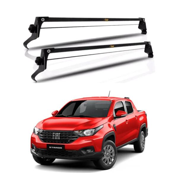 Imagem de Rack Teto Rack Fiat Strada 2022 A 2024 Entre Portas Preto