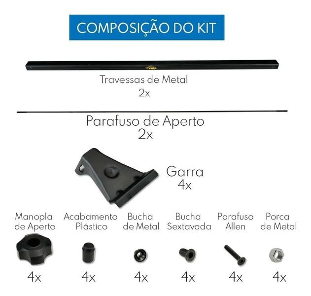 Rack Teto Vhip Fiat Uno 4 Portas 1993 A 2013 Bagageiro Imagem de Rack Teto Vhip Fiat Uno 4 Portas 1993 A 2013 Bagageiro