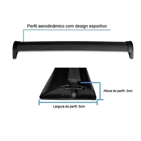 Imagem de Rack Teto Volkswagen Gol G5 G6 G7 Voyage G5 G6 Preto Preto