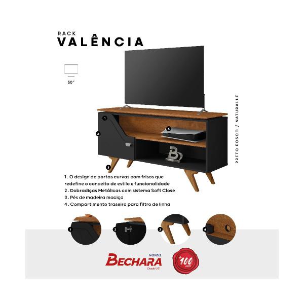 Imagem de Rack Valência 2 Portas Para TV - Bechara