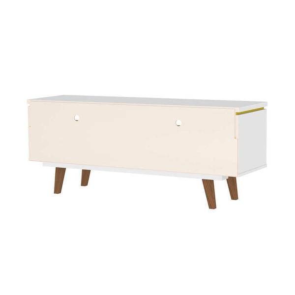 Imagem de Rack Vintage Lévis Branco e Amarelo 136 cm