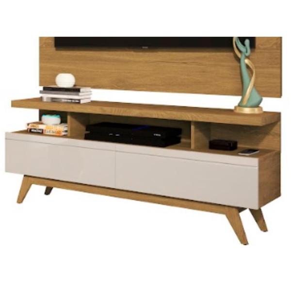 Imagem de Rack vivare 1.6 wood cumaru/off white