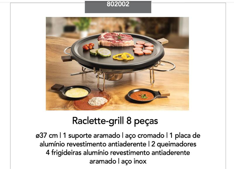 Imagem de Raclette grill fondue antiaderente Queijo Grelhados - Forma