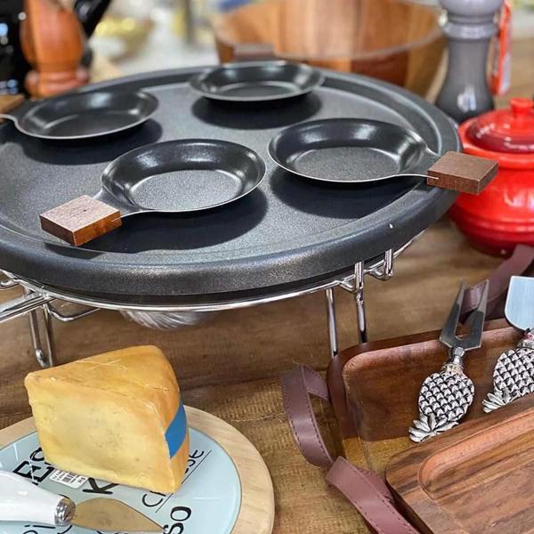 Imagem de Raclette grill fondue antiaderente Queijo Grelhados - Forma