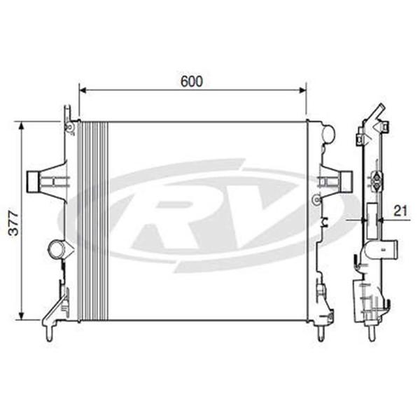 Imagem de Radiador Astra 1999 a 2009 Visconde 12575