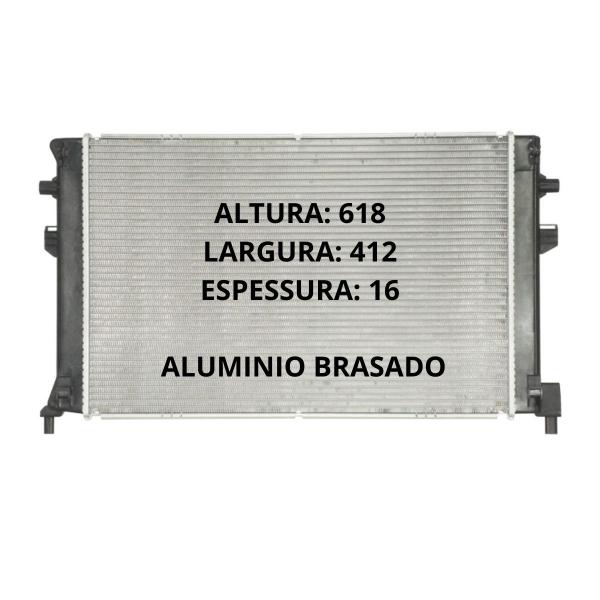 Imagem de Radiador Audi A3/VW Golf Ano 14 A 19 Polo/VIRTUS Ano 18 A 19