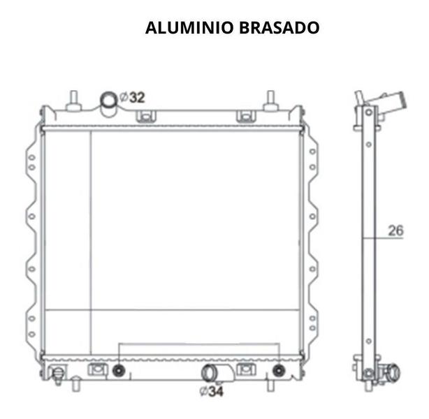Imagem de Radiador chrysler pt cruiser 2.0i / 2.4i 16v 2000 em diante automatico com ar - importado