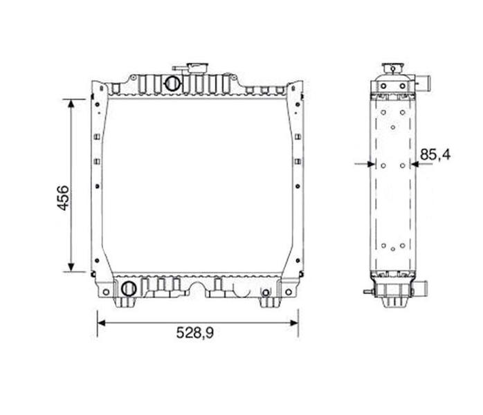 Imagem de Radiador compativel com cnh case tl100 tl70 tl75 1997 a 2011 