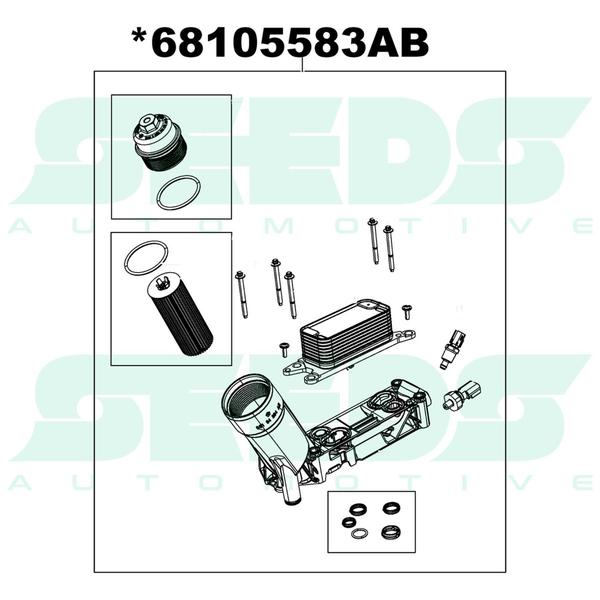 Imagem de Radiador de Óleo Completo Alumínio Dodge Journey 3.6 V6