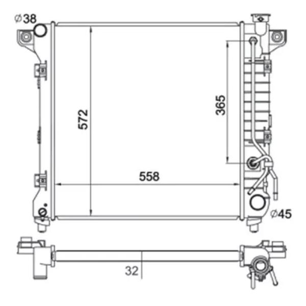 Imagem de Radiador Dodge Dakota Sport V8 5.2 Mec 1998 1999