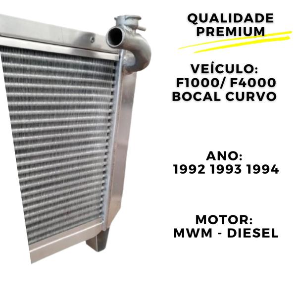 Imagem de Radiador Ford F1000 92 93 94 Mwm Turbo Aluminio + Tampa