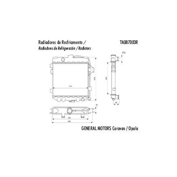 Imagem de Radiador Gm Chevrolet Caravan / Opala 2.5 8v 1985 a 1994 Man