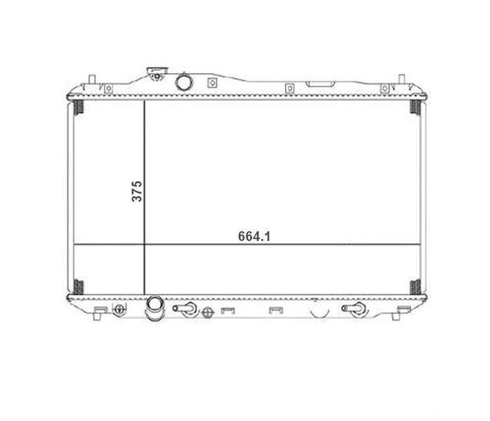 Imagem de Radiador honda civic 1.8 2.0 com ar 2012 2013 a 2016 notus 