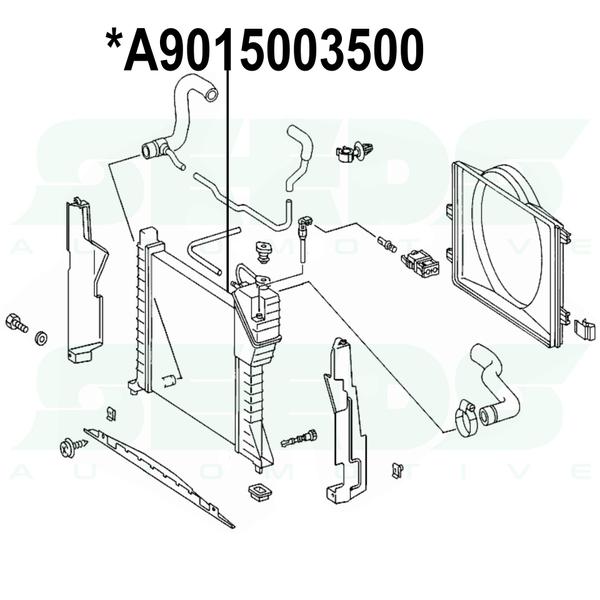 Imagem de Radiador Mercedes Sprinter 311 313 2.2 Cdi Diesel 9015003500