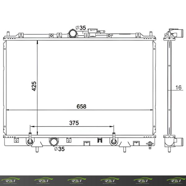 Imagem de Radiador Mitsubishi Pajero Tr4 2003 A 2010 Automático