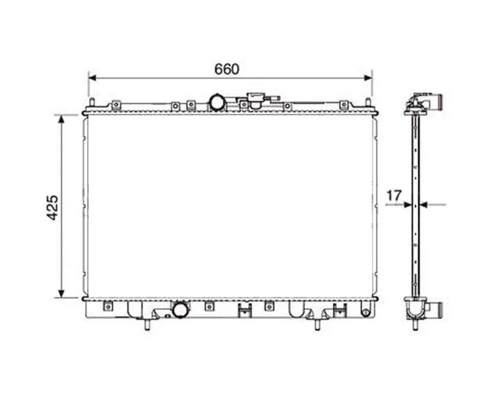 Imagem de Radiador Pajero Tr4 2009 2010 2011 2012 2013 2014 Manual