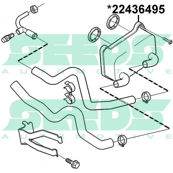 Imagem de Radiador Resfriador Óleo Motor Volvo V40 S40 1.8 2.0 Turbo