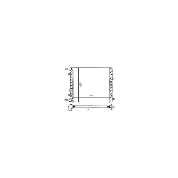 Imagem de Radiador Spacefox 2006 a 2018 Irb IR48109