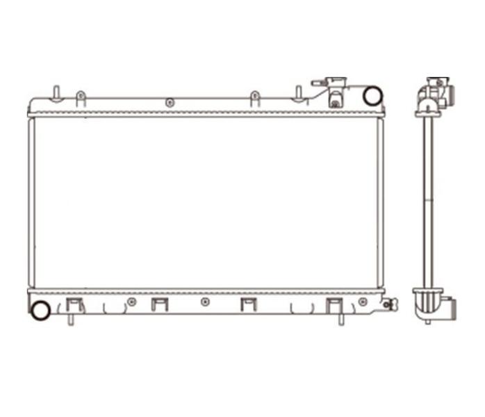 Imagem de Radiador subaru forester 2.0 h4 2.5 h4 1998 2001 a 2002 notu 