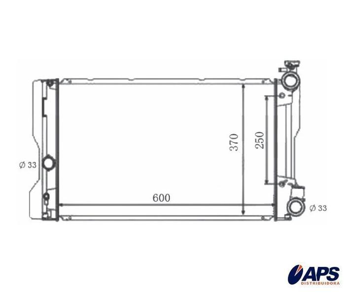 Imagem de RADIADOR TOYOTA COROLLA 1.6 1.8 2.0 COM AR 2009 a 2019 NOTUS 