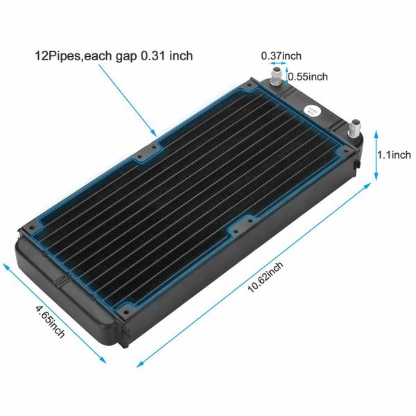 Imagem de Radiador trocador de calor FITNATE R240 para PC CPU CO2 Laser