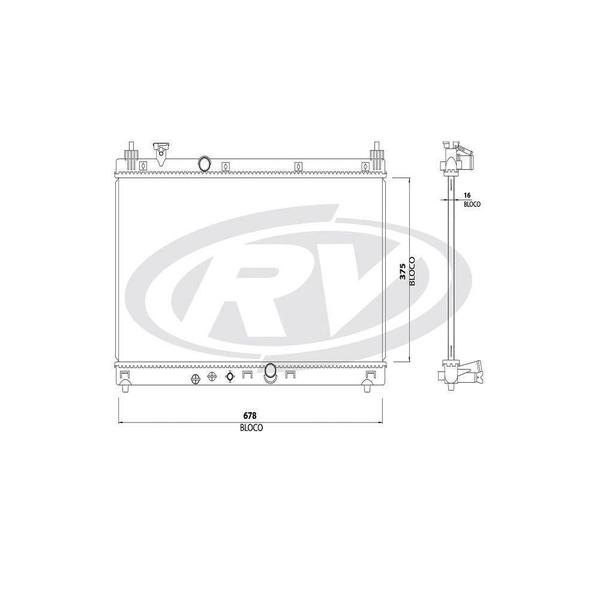 Imagem de Radiador Wr-V 2017 a 2019 Visconde 12601