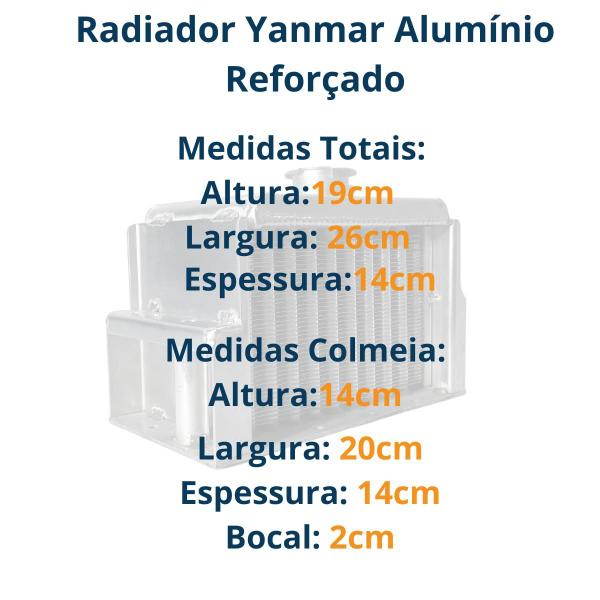 Imagem de Radiador Yanmar Alumínio Reforçado