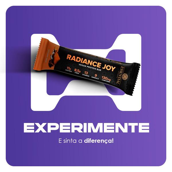 Imagem de Radiance Joy  Sabor Golden Milk - 8 Barras  Essential Nutrition.