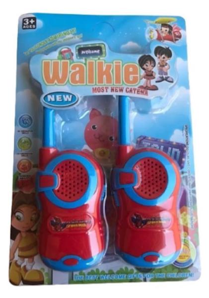 Imagem de Radinho Comunicador Infantil Walk Talk Brinquedo Criança Top Cor Azul E Vermelho