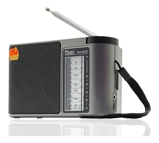 Imagem de Rádio Am/Fm Portátil Pilha Bateria Bivolt Usb Lelong Le-661