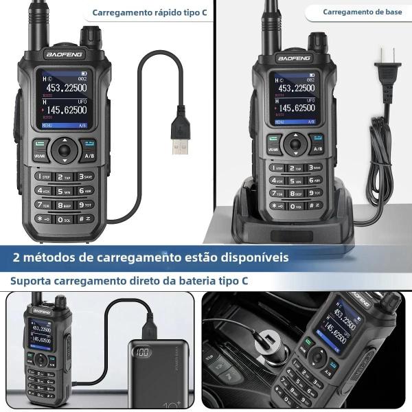 Imagem de Rádio Amador Baofeng UV-21 Pro V2 - Multibanda, À Prova D'Água e Longo Alcance