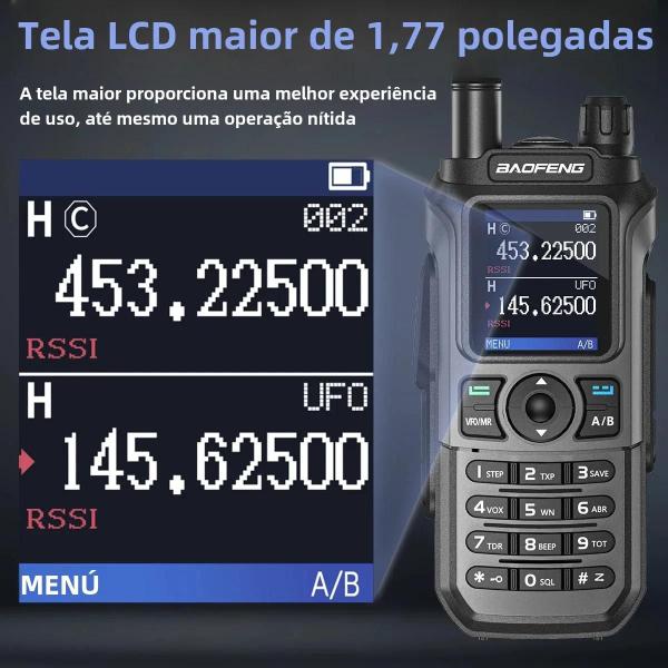 Imagem de Rádio Amador Baofeng UV-21 Pro V2 - Multibanda, À Prova D'Água e Longo Alcance