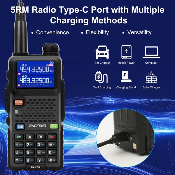 Imagem de Rádio amador BAOFENG UV-5RM 10W GMRS Walkie Talkie de longo alcance