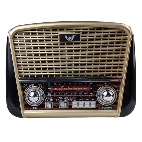 Imagem de Radio Analogico Vintage Bluetooth Usb Sd AM FM SW com Antena Para Idosos Ouvirem a Radio Local