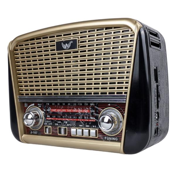 Imagem de Radio Analogico Vintage Bluetooth Usb Sd AM FM SW com Antena Para Idosos Ouvirem a Radio Local