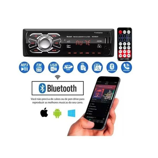 Imagem de Rádio Auto Rádio Som Automotivo Bluetooth Mp3 Player Fm Usb Aux Sd Som pra carro bluetooth ls-2031bt