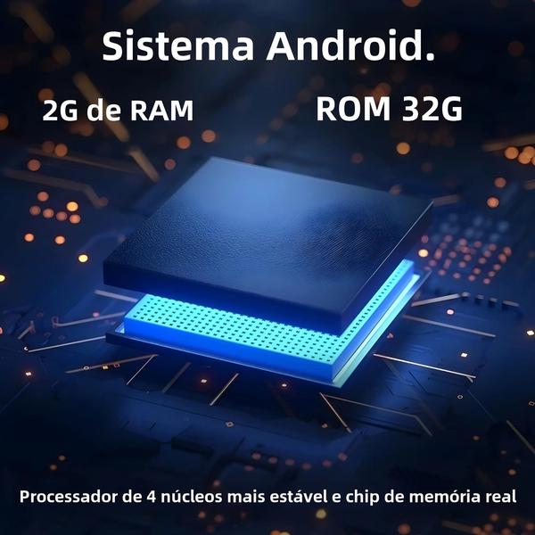 Imagem de Rádio Automotivo Android 11 - 1 DIN, 2GB+32GB, Tela de 7" ou 9", GPS, Wi-Fi e Bluetooth