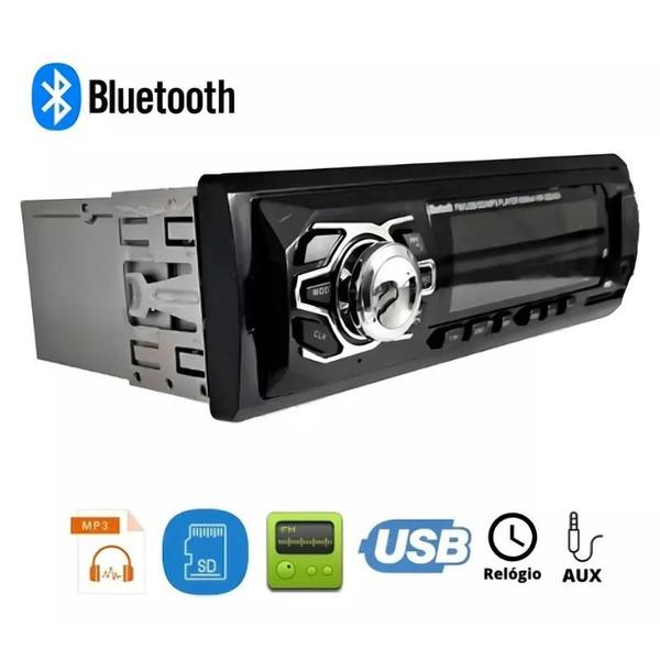 Imagem de Rádio Automotivo Bluetooth Fm Mp3 Mp4 Player Usb Cartão Sd